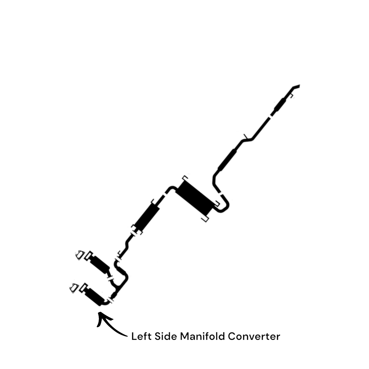RAM ProMaster 3500 3.6L (2014-2021) Left Side Manifold Converter