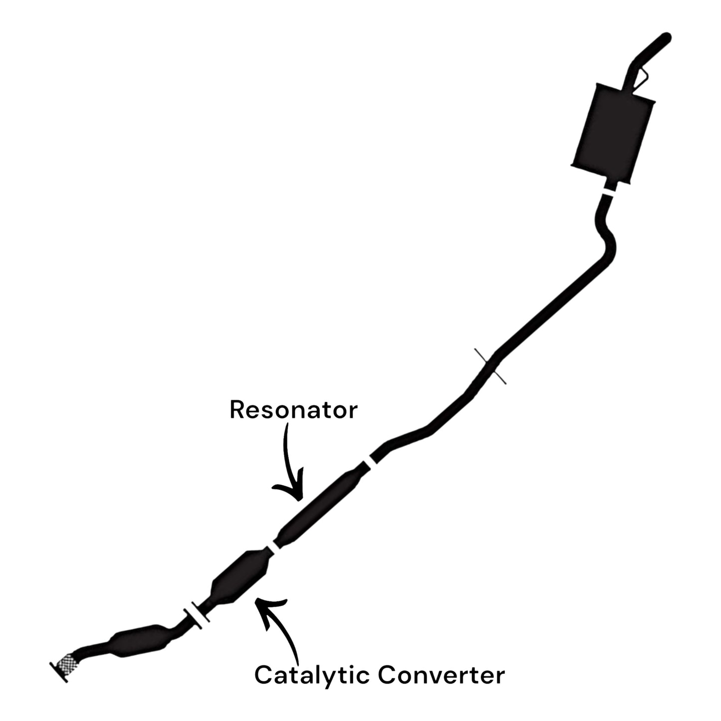 Buick Lucerne 3.9L (2009-2011) Rear Catalytic Converter