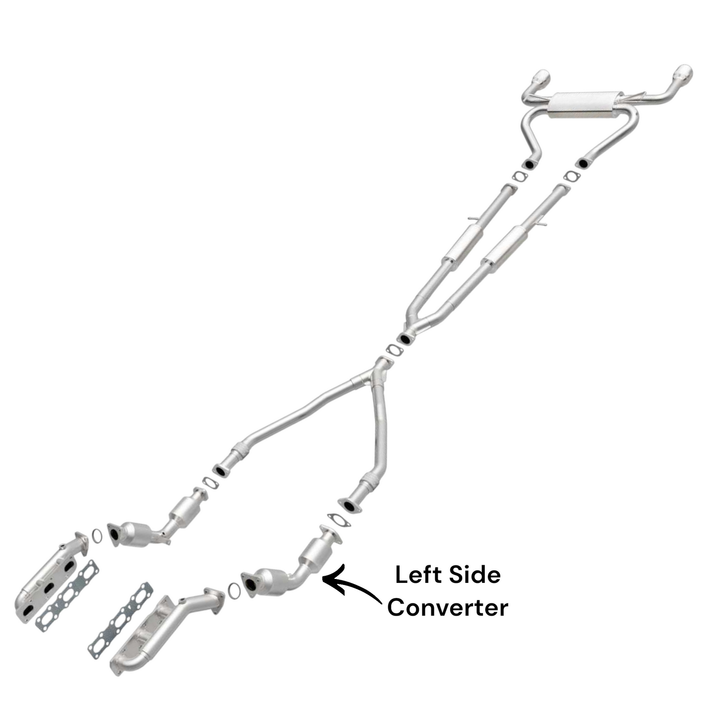 INFINITI Q50 3.7L (2014-2015) (RWD & AWD) Left Side Converter