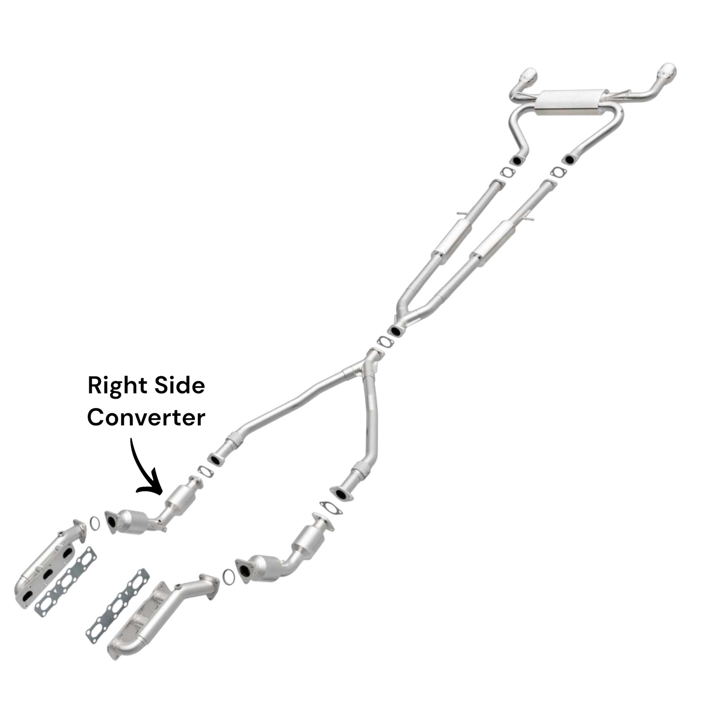 INFINITI Q50 3.7L (2014-2015) (RWD & AWD) Right Side Converter