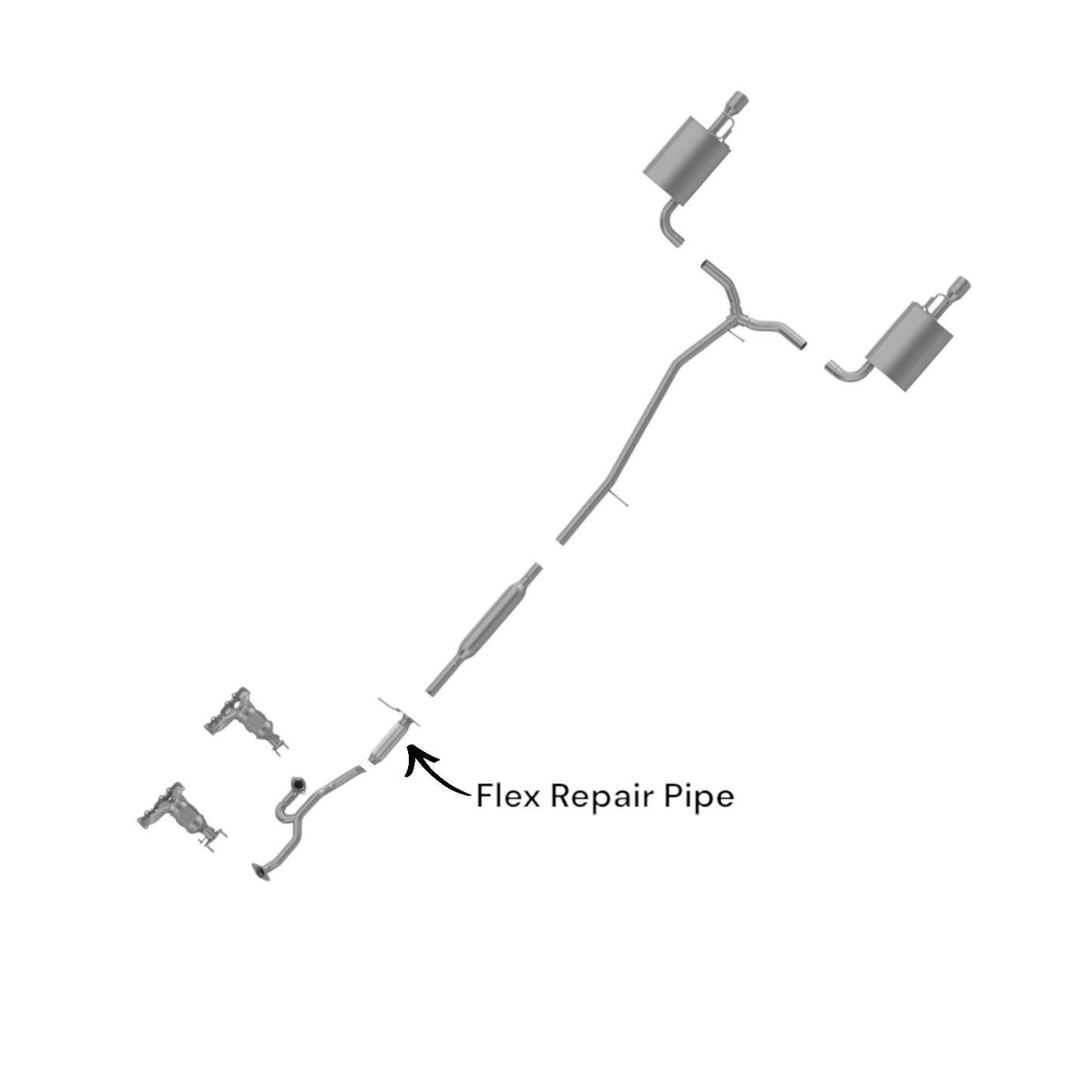 Lincoln MKT 3.7L (2010-2012) Flex Repair Pipe
