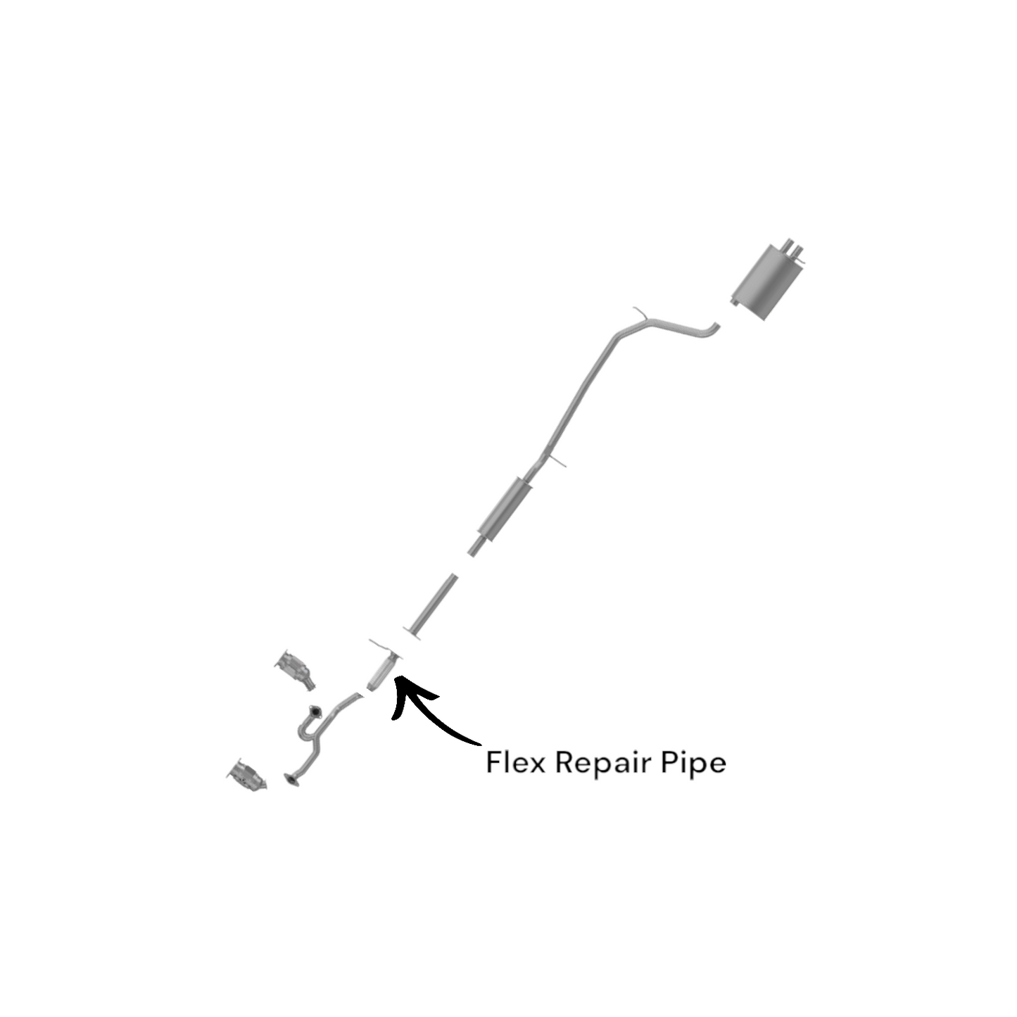 Ford Taurus X 3.5L (2008-2009) Flex Repair Pipe