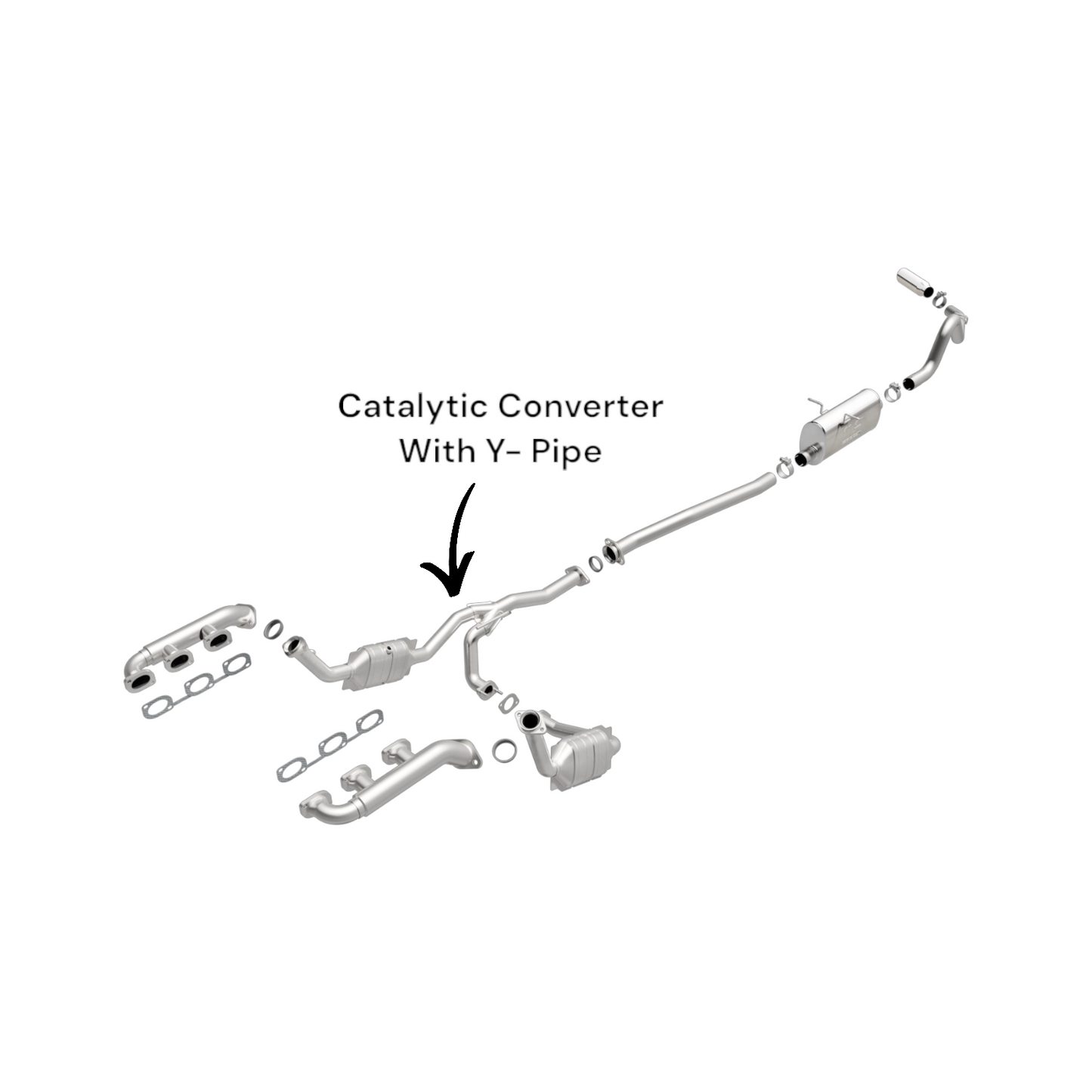 Mazda B4000 4.0L (2007-2009) Catalytic Converter With Y- Pipe