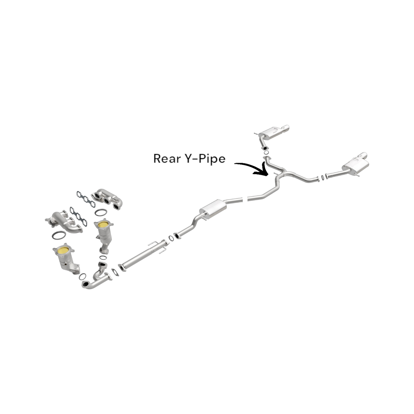 Mazda CX-9 3.5L 2007 & Mazda CX-9 3.7L (2008-2015) Rear Y-Pipe