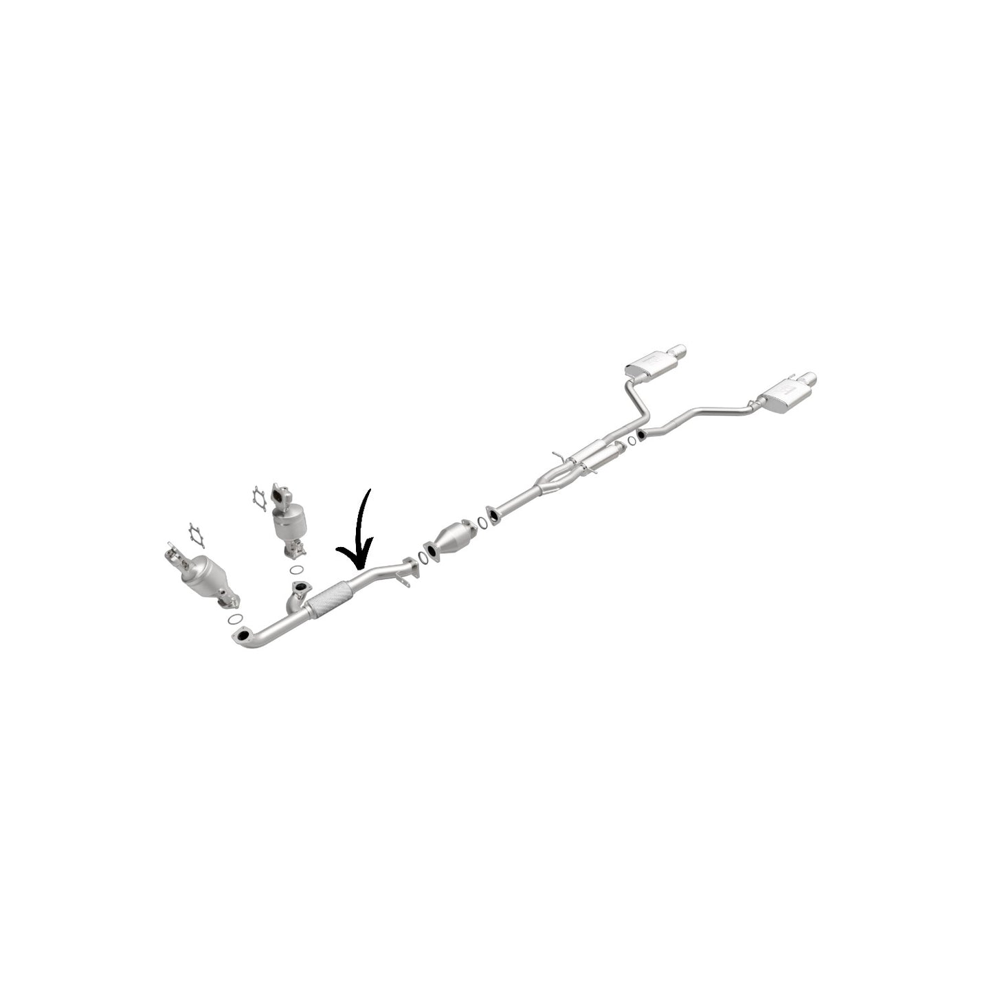 Tuyau flexible avant pour Acura MDX 3.7L (2007-2013)