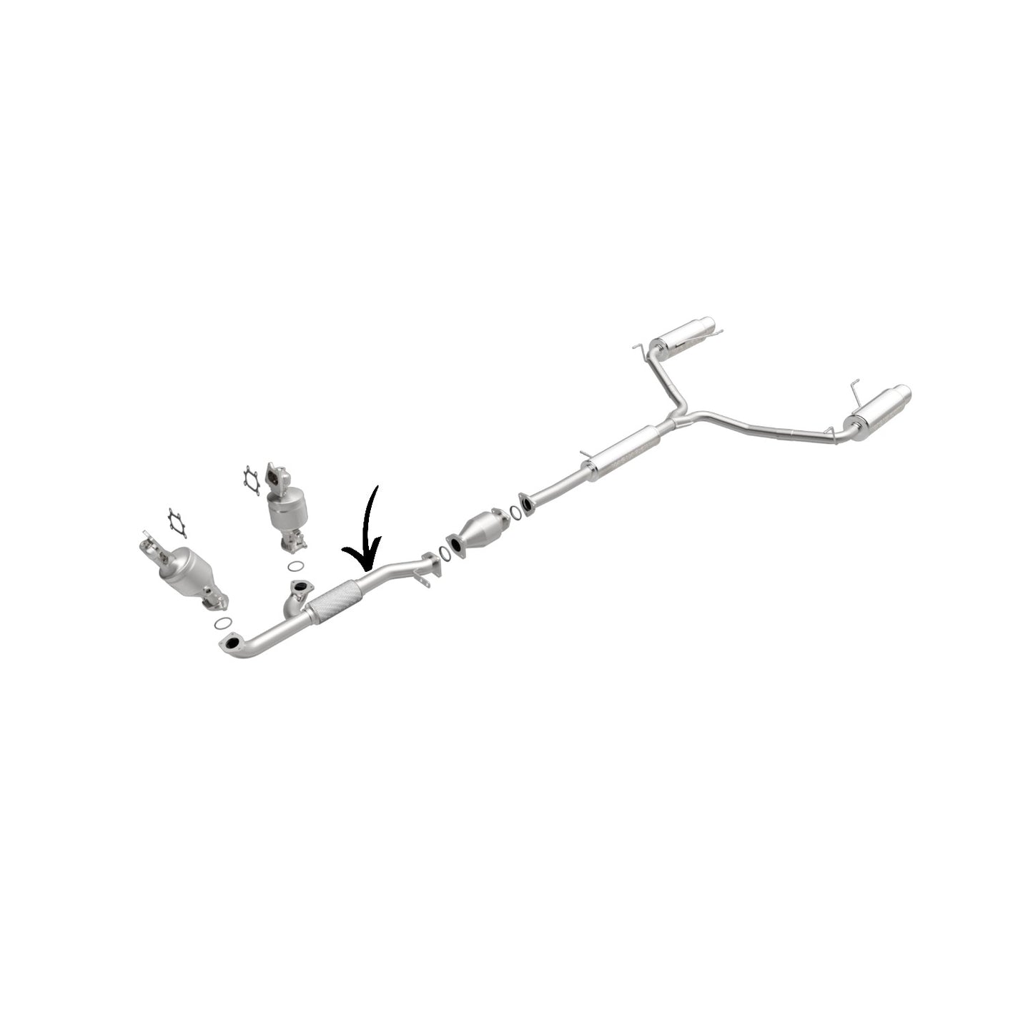 Tuyau flexible avant pour Honda Pilot 3.5L 2009-2015