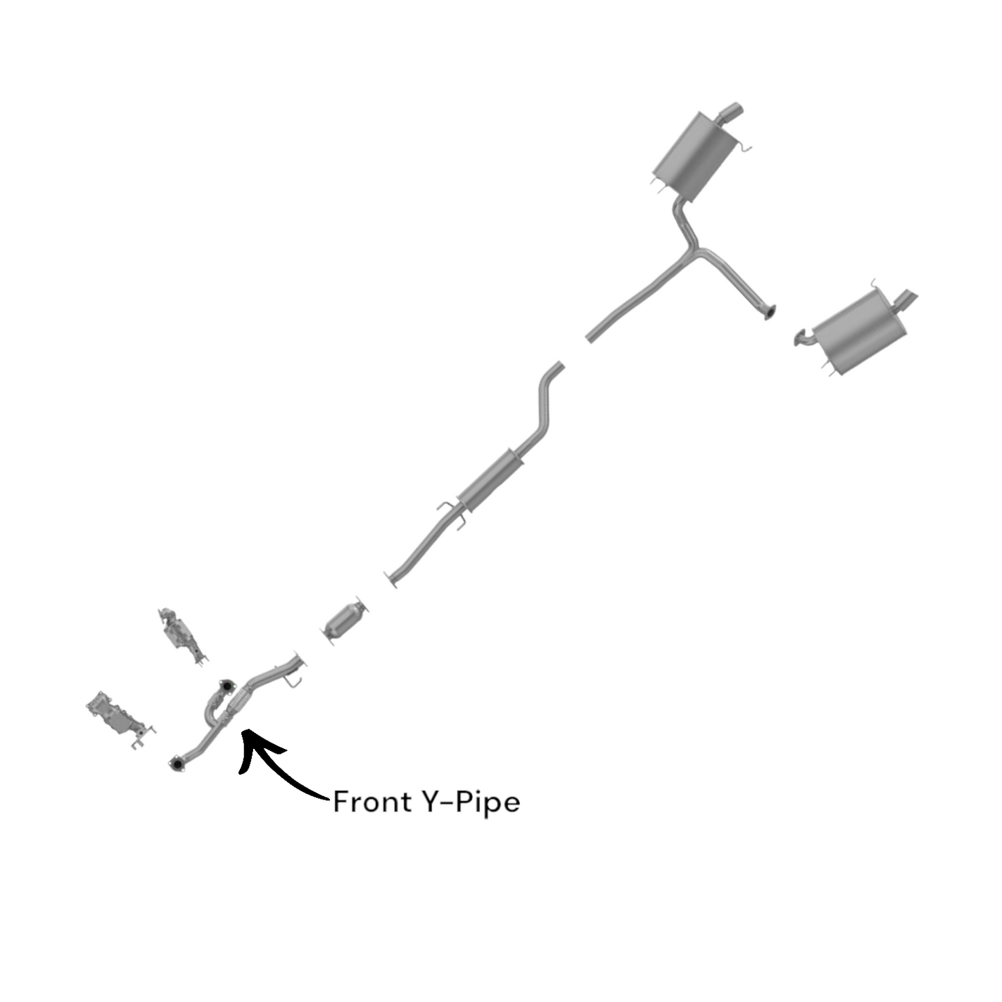 Honda Crosstour 3.5L (2012) V6 Front Y-Pipe