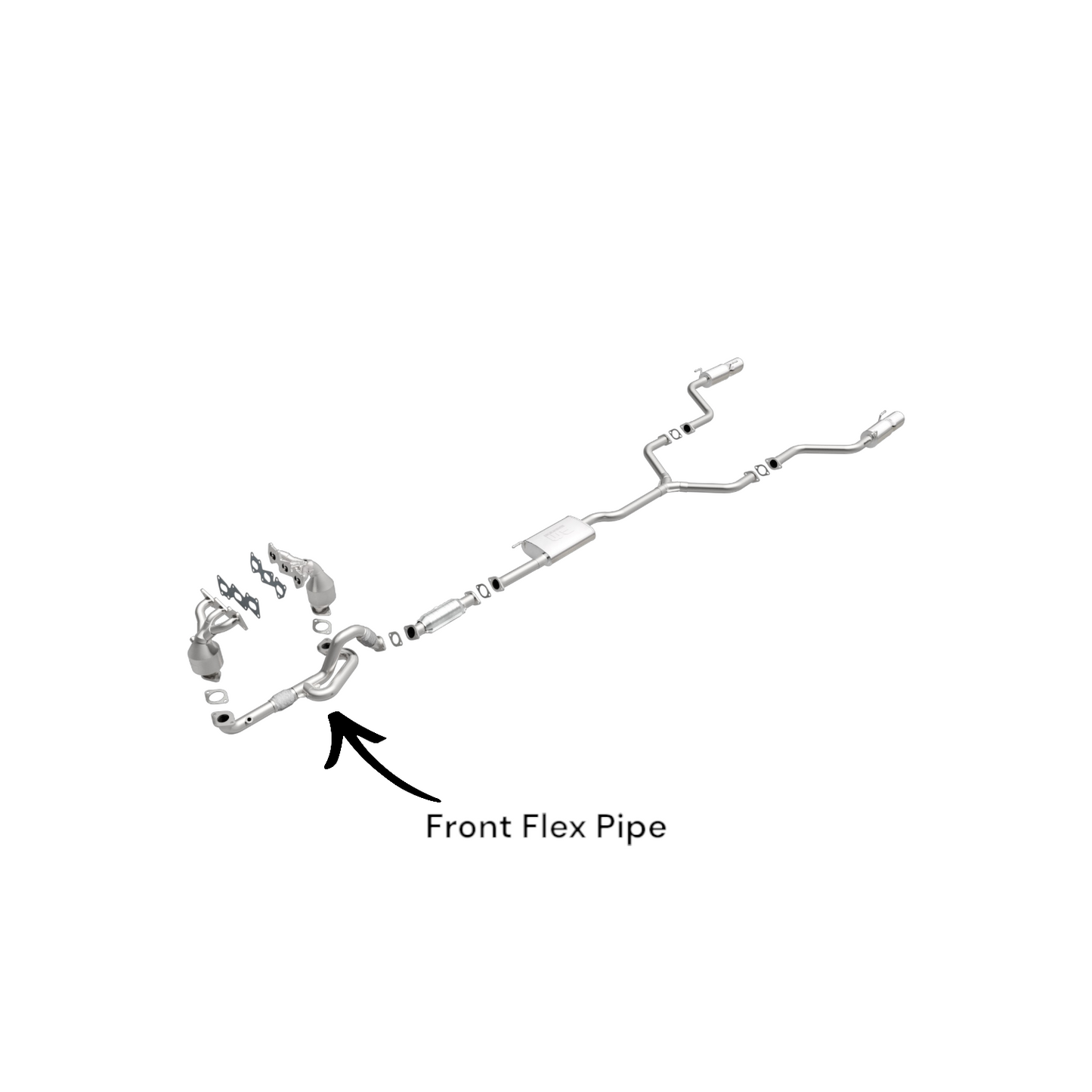 Hyundai Santa Fe 3.3L (2007-2009) Front Flex Pipe