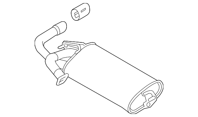 Mitsubishi Outlander Sport 2.0L 2011-2024 Muffler