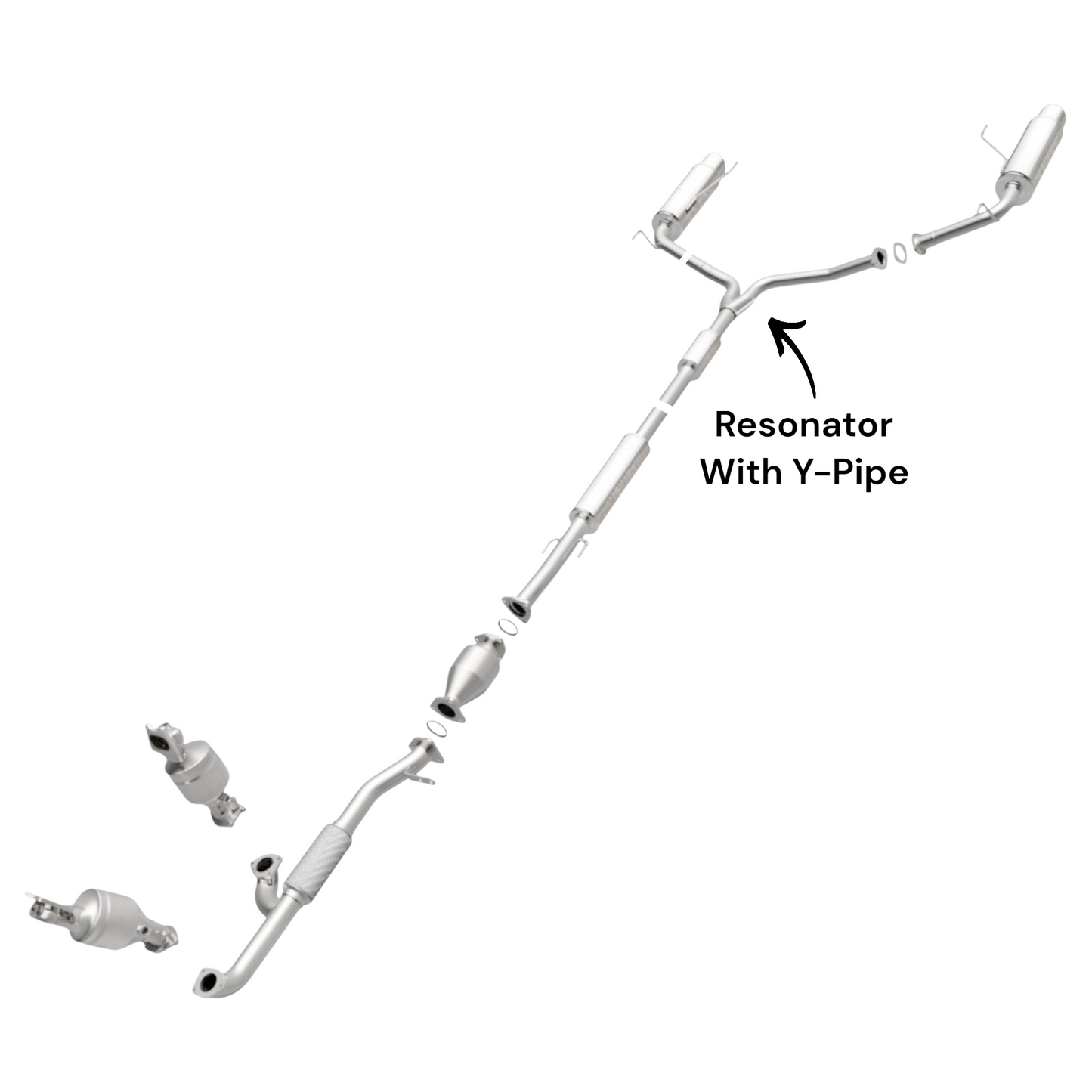 Honda Accord 3.5L (2008-2012) (Sedan Only) Resonator With Y-Pipe