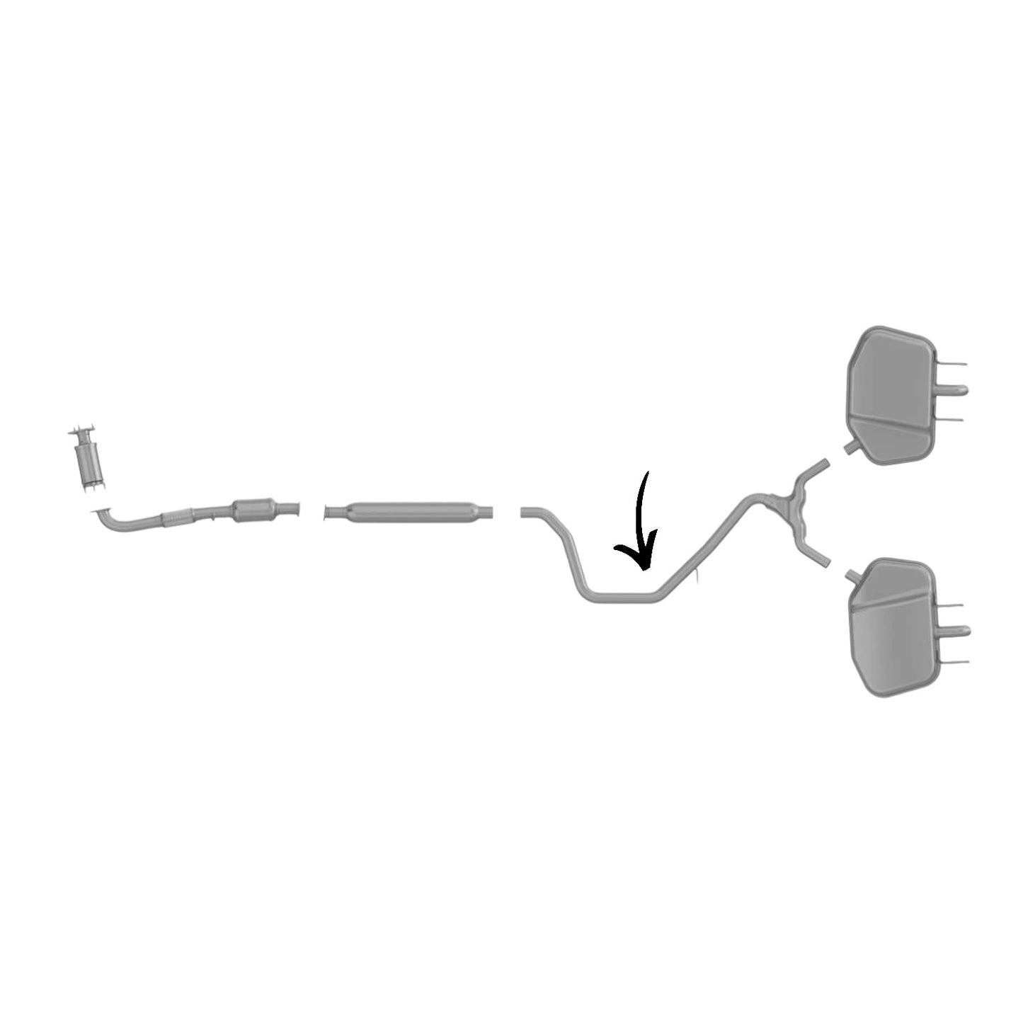 Tuyau en Y d'échappement pour Buick Regal 2.4L (2011-2017)