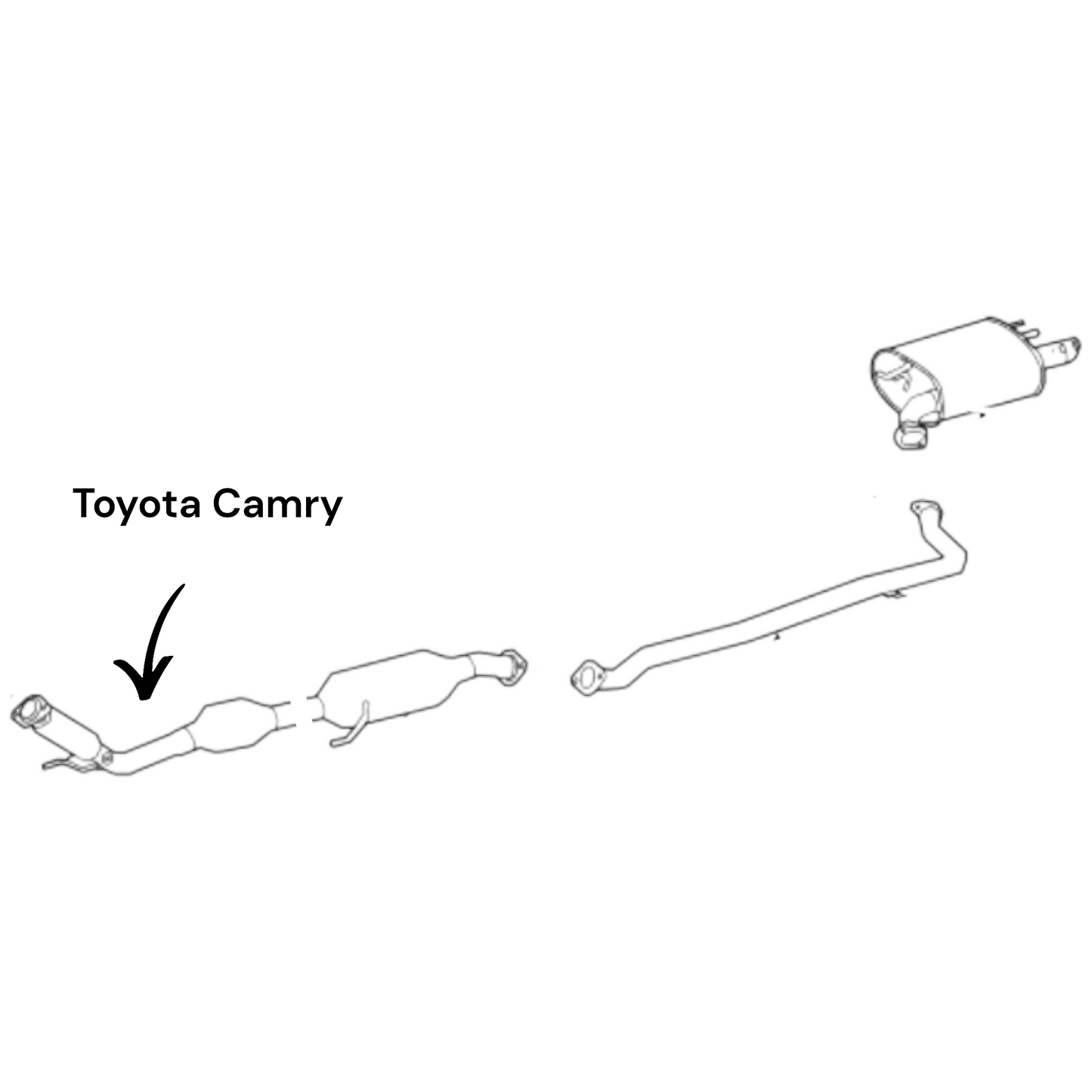 Convertisseur catalytique flexible pour Toyota Camry (2018-2024) et Toyota Avalon (2019-2022) 2.5L