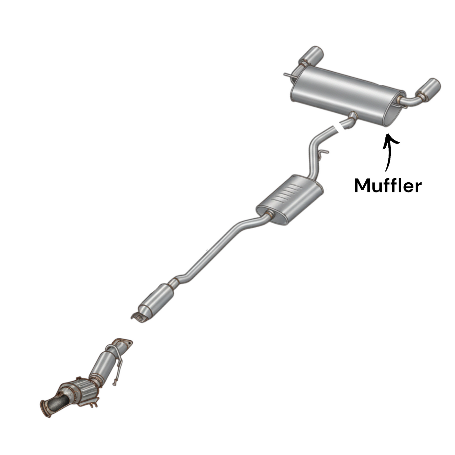 Lincoln MKC 2.0L (2015-2016) Muffler