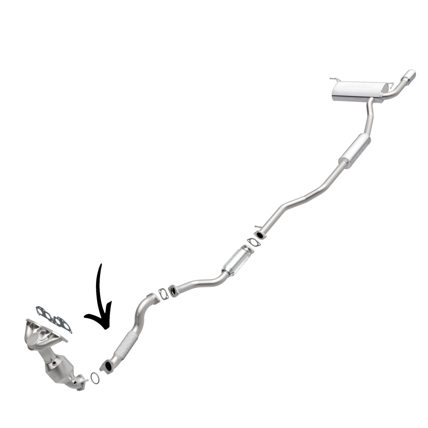 Nissan Rogue Select 2.5L (2014-2015) FWD Flex Pipe