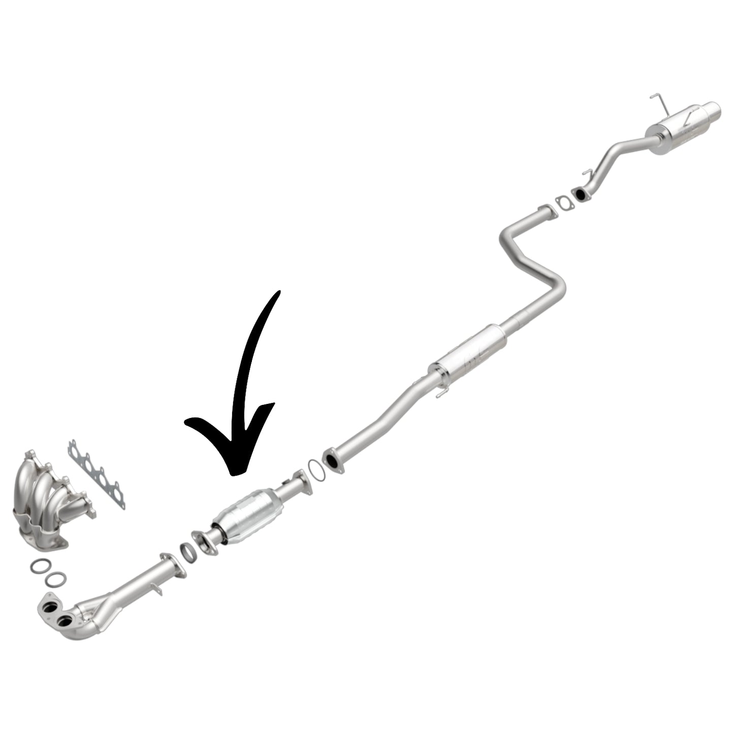 Convertisseur catalytique pour Honda CR-V 2.0L (1997-2001) V4