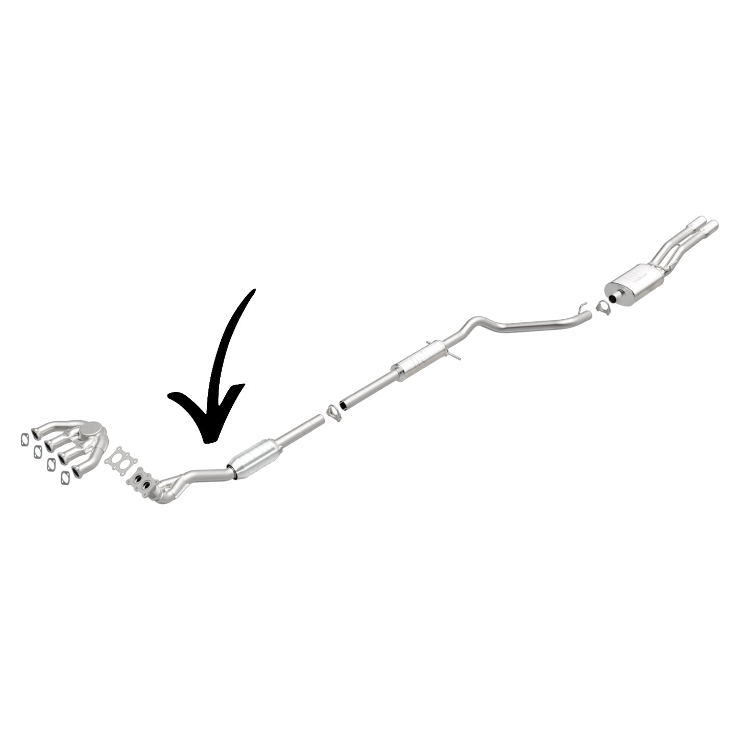 Volkswagen Jetta 2.0L (1999-2001) Catalytic Converter With Dual Flex
