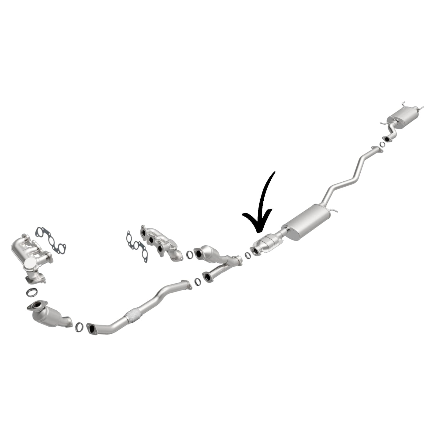 Convertisseur catalytique arrière pour Lexus RX300 3.0L (1999-2003) V6