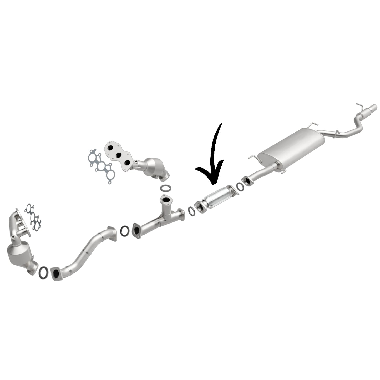 Lexus RX350 3.5L (2010-2015) Middle Catalytic Converter