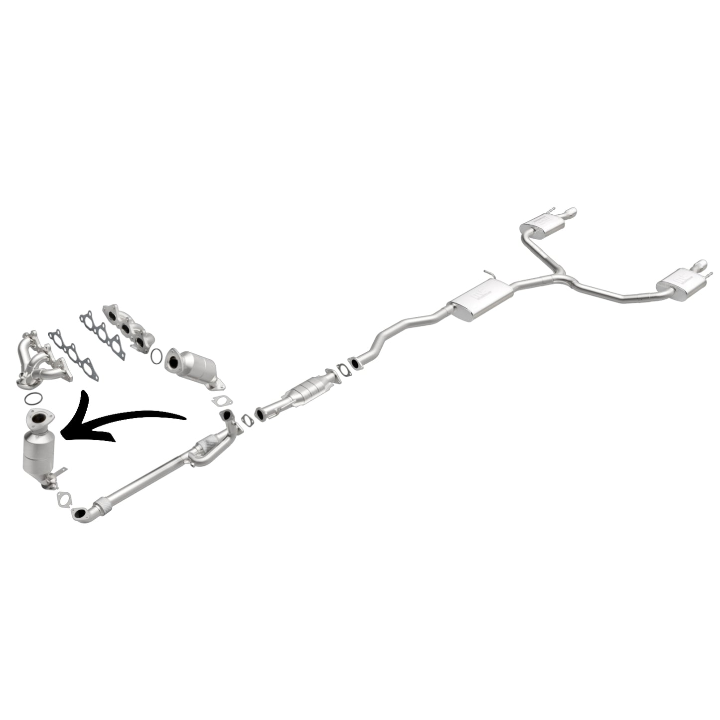 Buick Enclave 3.6L V6 (2008-2017) Driver Side Catalytic Converter