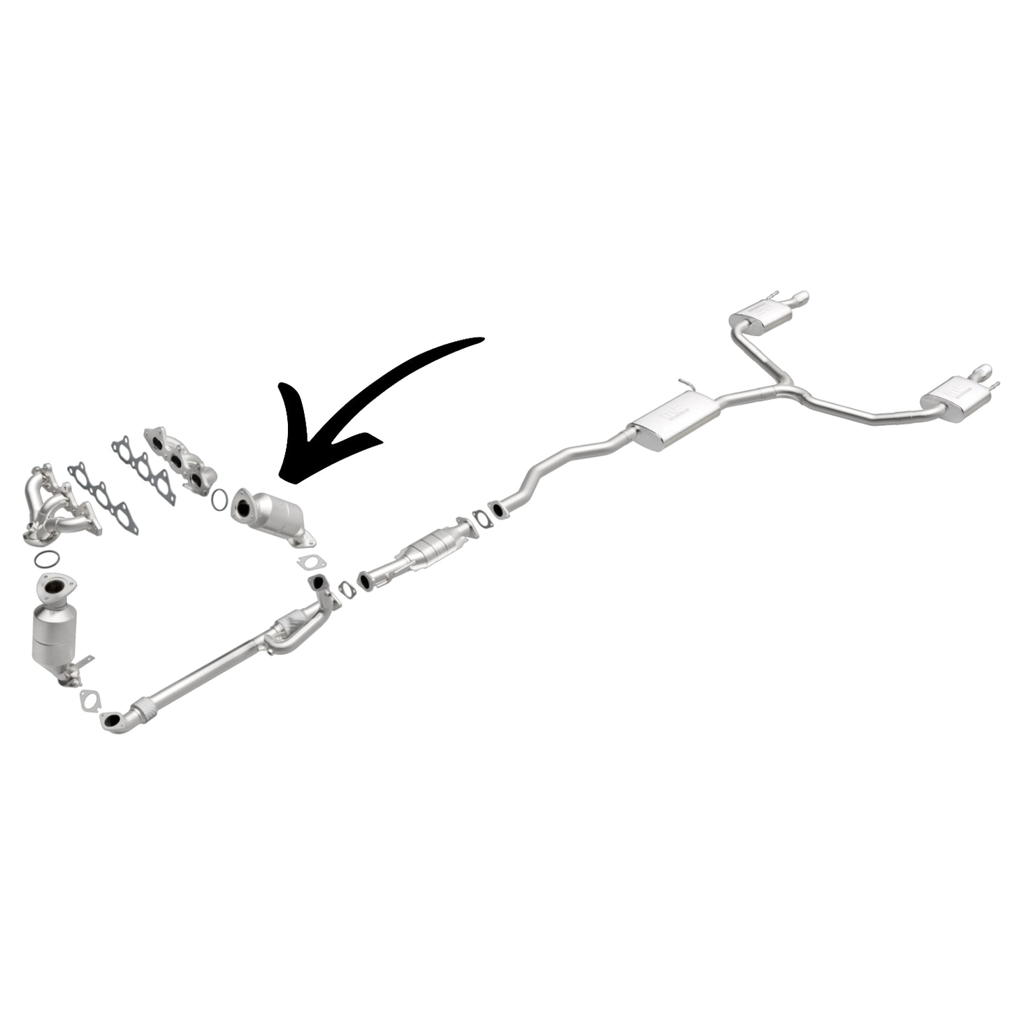 Buick Enclave 3.6L V6 (2008-2017) Passenger side Catalytic Converter