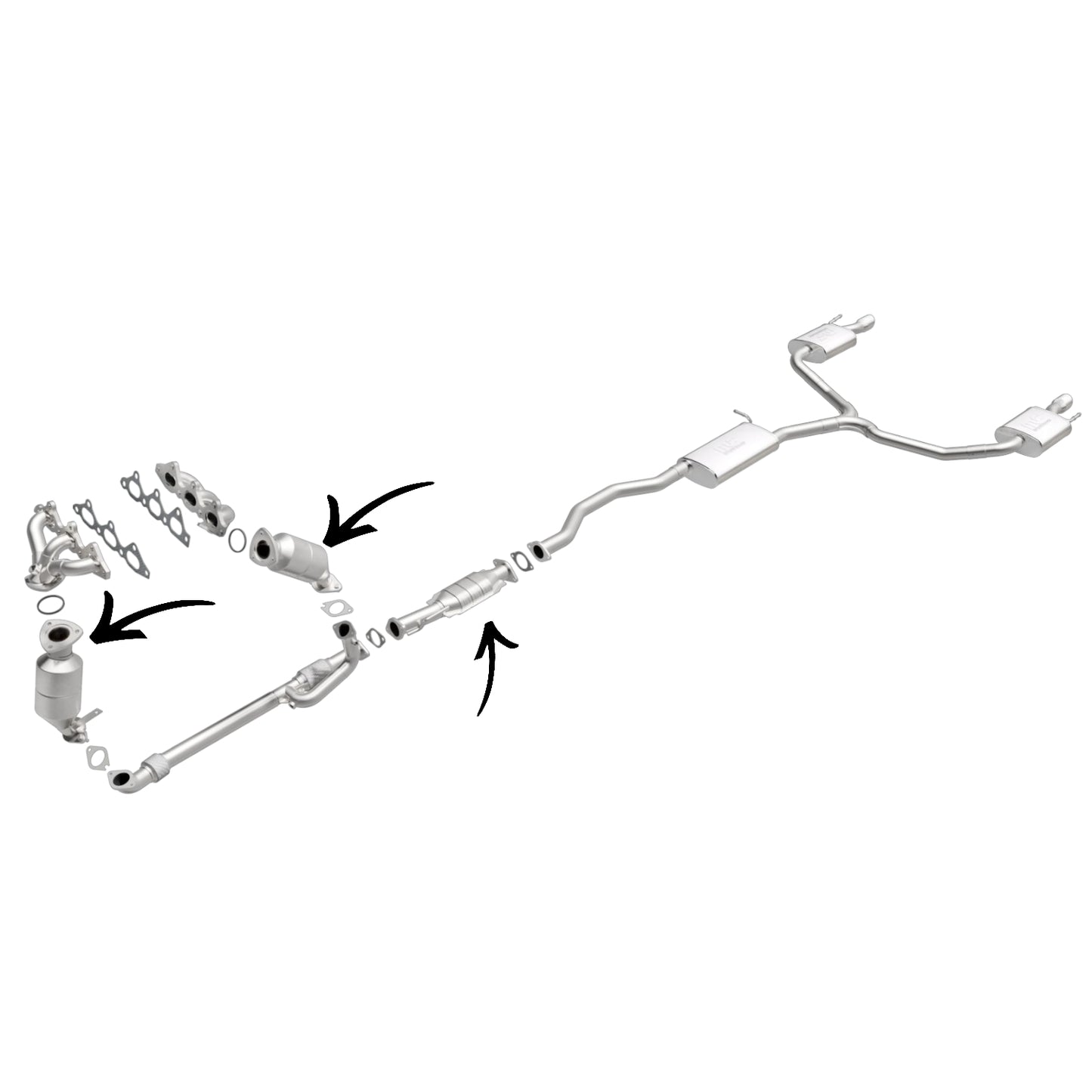 Buick Enclave 3.6L V6 (2009-2017) All Catalytic Converters (set of 3)