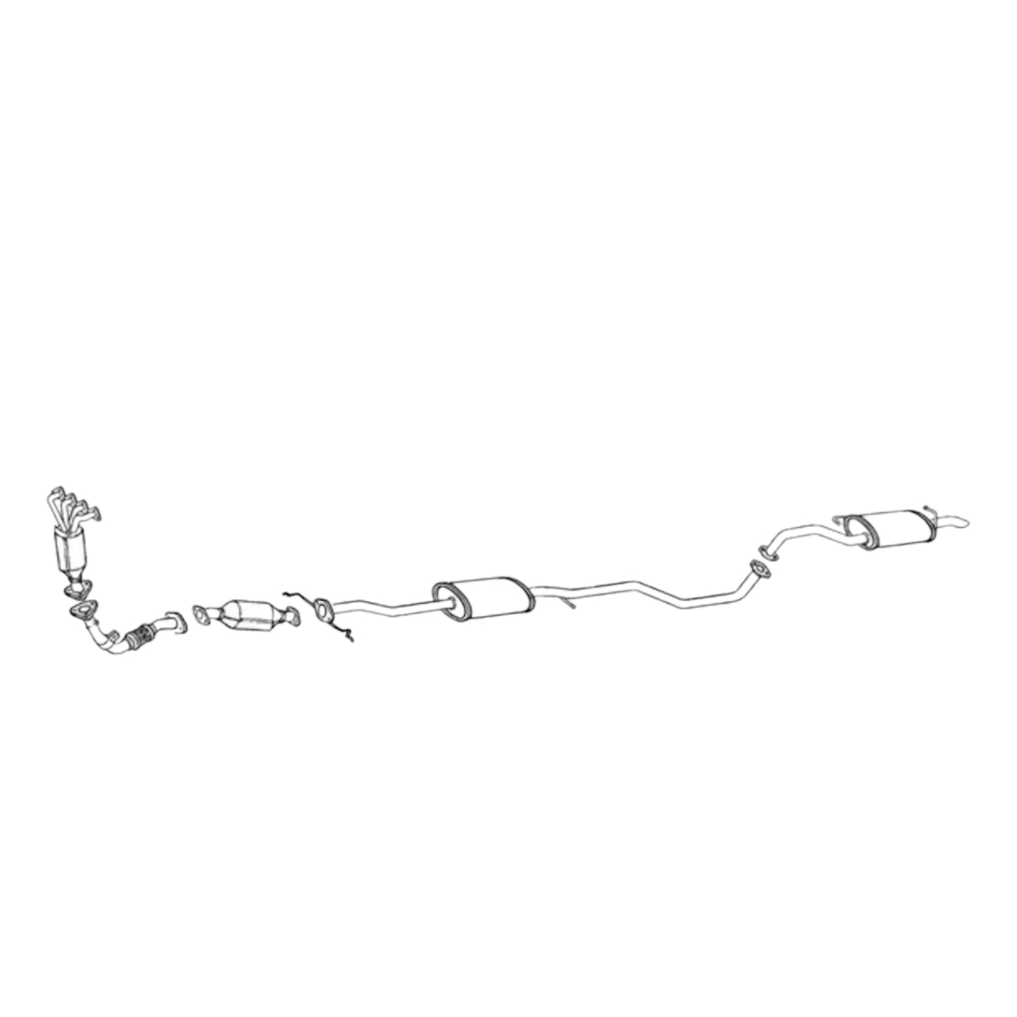 Kia Rio 1.5L (2001 & 2002) V4 Front Flex Pipe