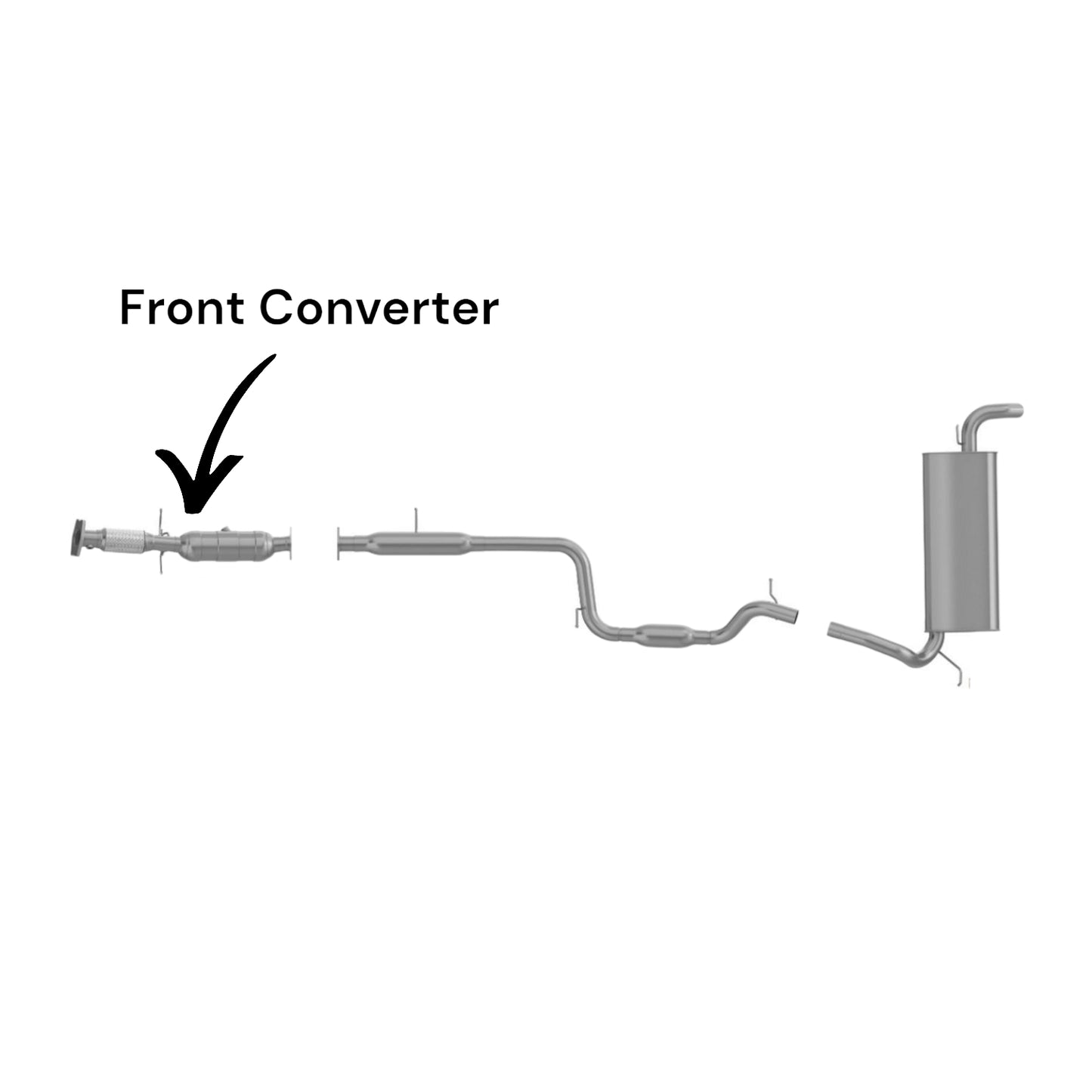 Volvo V50 2005-2010 2.4L Catalytic Converter