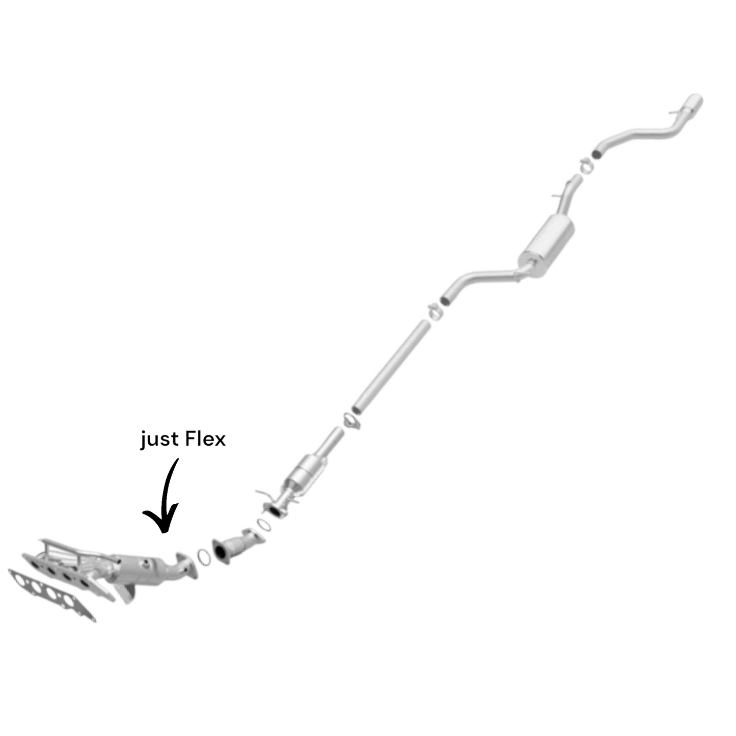 Ford Focus 2.0L 2008-2011 Flex pipe from manifold