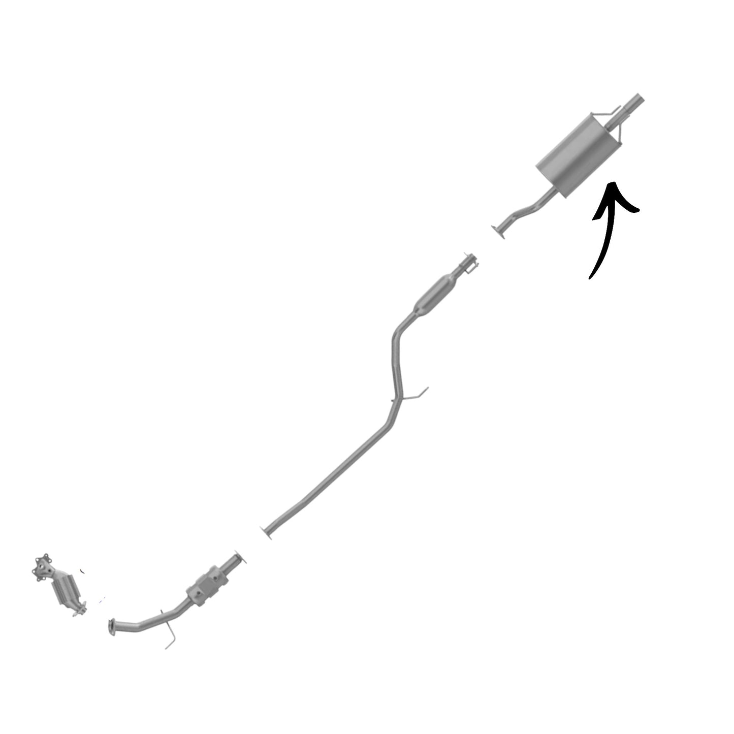 Honda Civic 1.3L Hybrid (2006-2011) Muffler