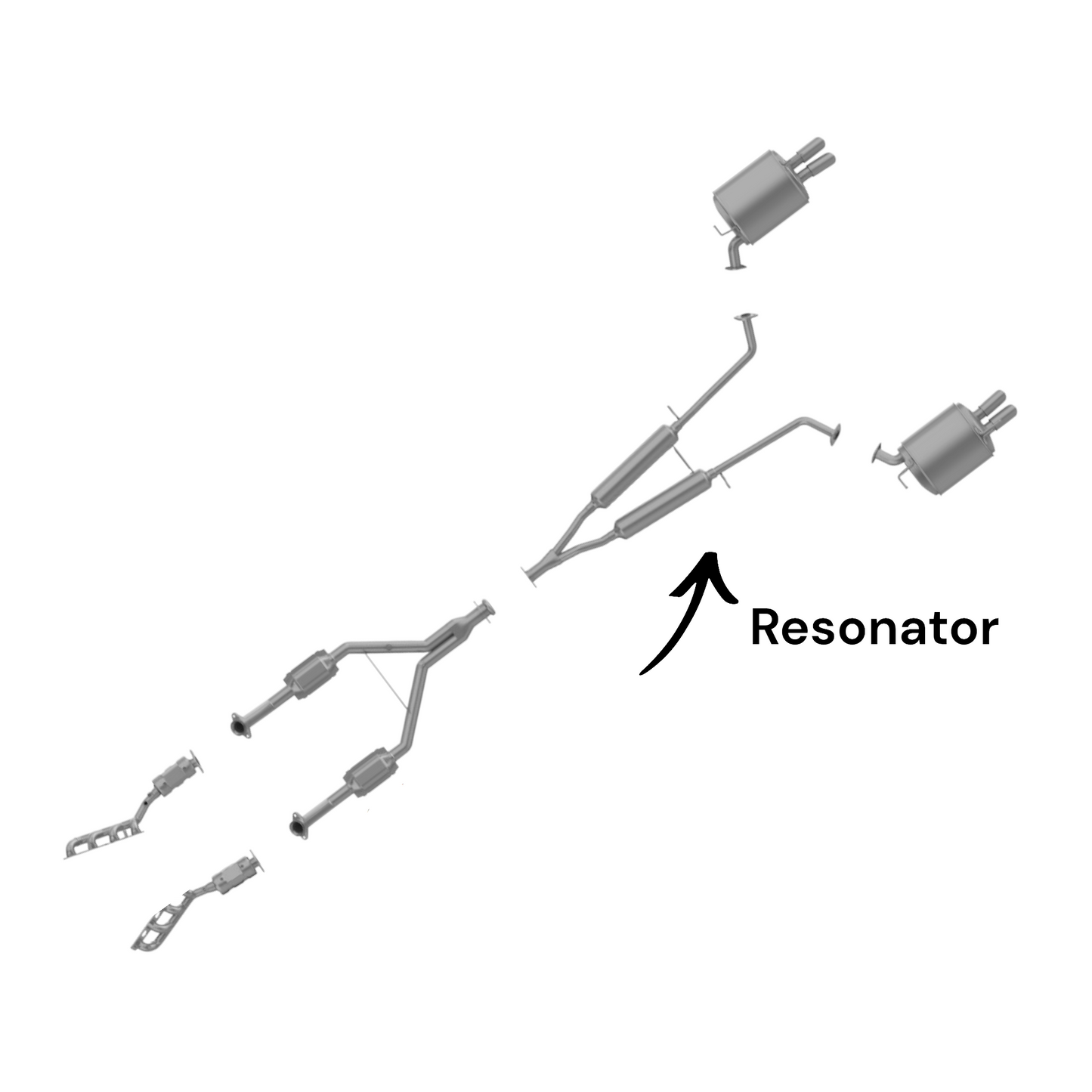 Infiniti M45 4.5L (2006-2010) Y Pipe Resonator