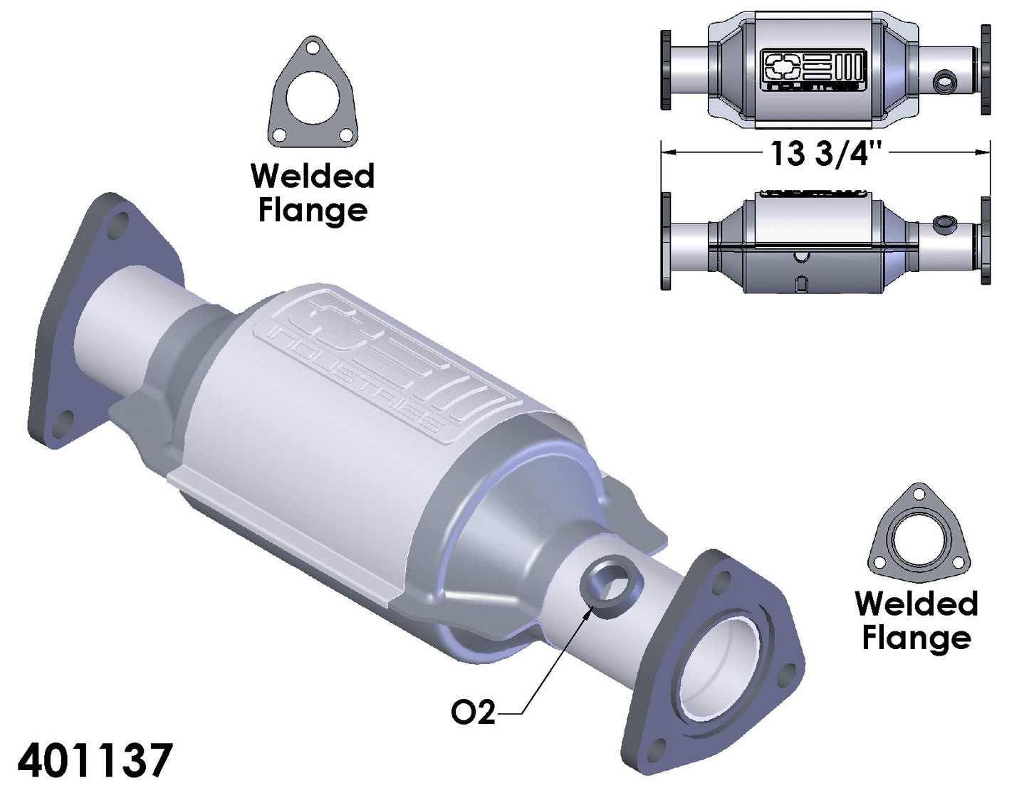Convertisseur catalytique pour Honda Prelude 2.2L (1997-2001)