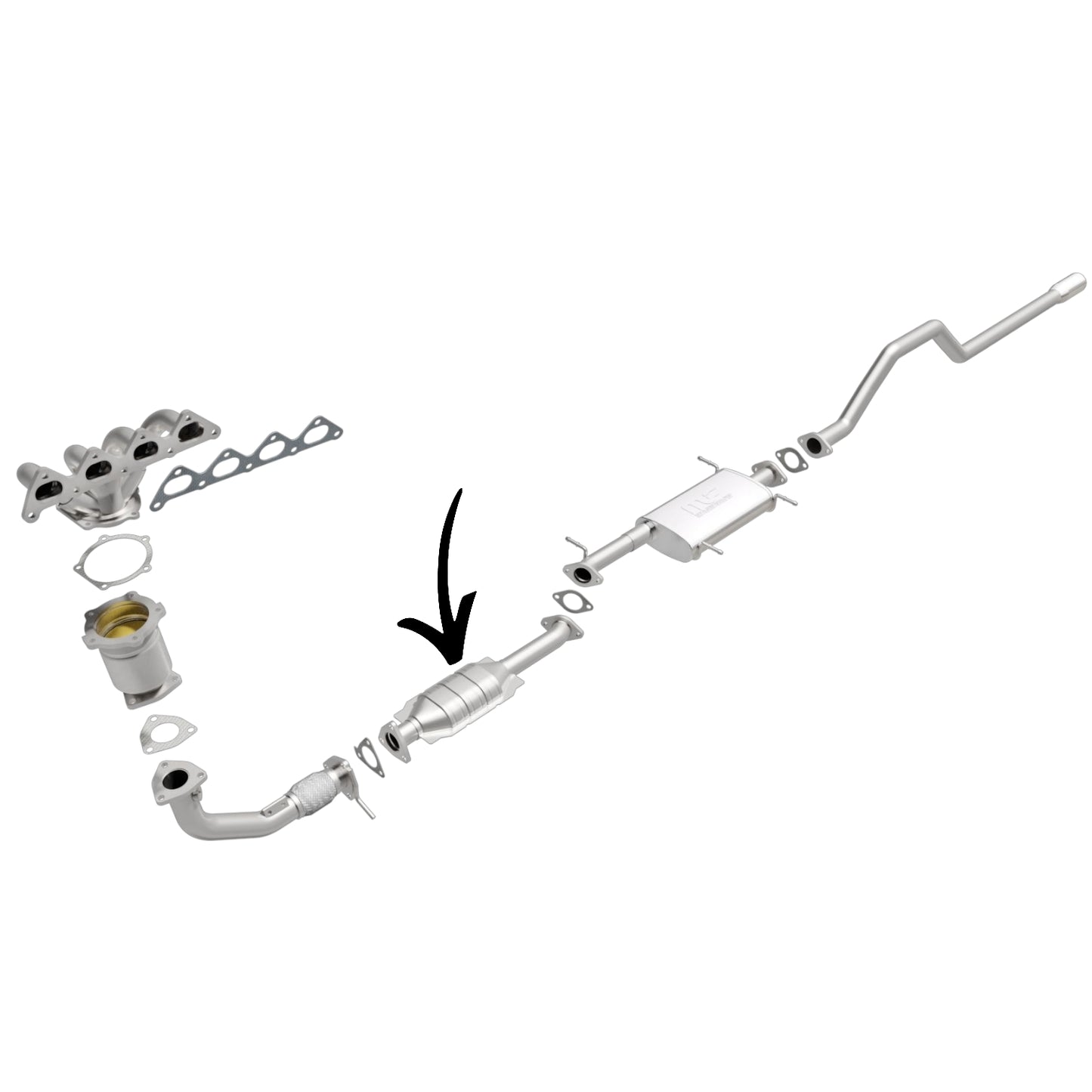 Kia Sportage 2.0L (2001 & 2002) Rear Catalytic Converter