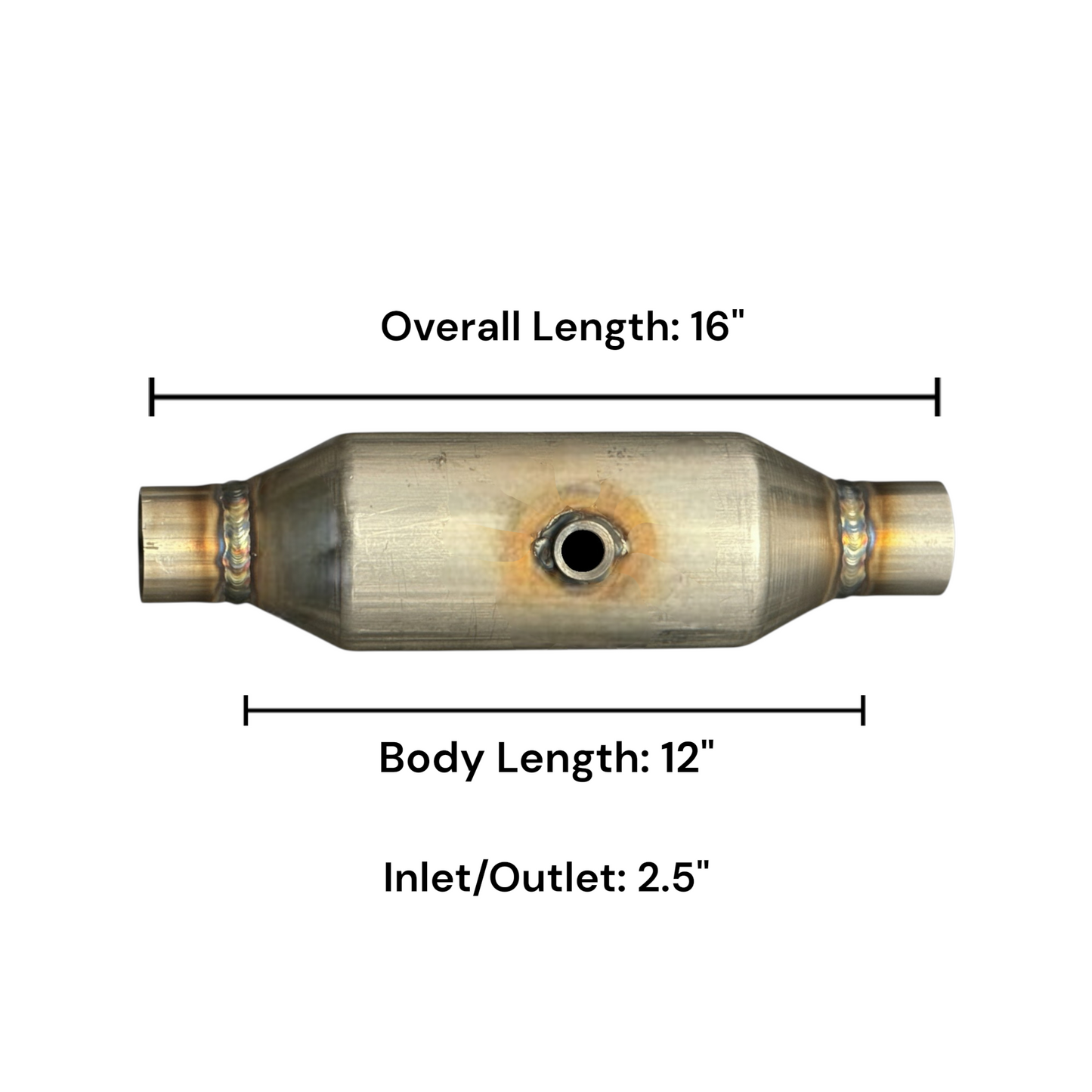 OEM Grade Federal / EPA Compliant Universal Catalytic Converter-with Oxygen Sensor