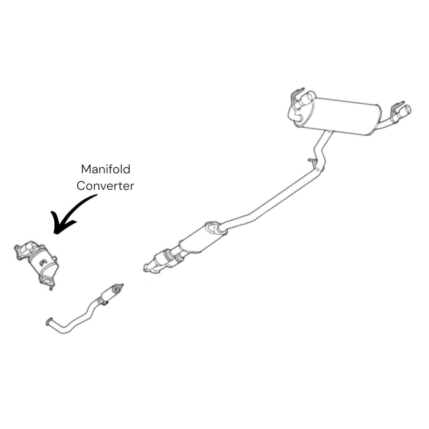 Chevrolet Blazer 2019-2025 3.6L Manifold Converter
