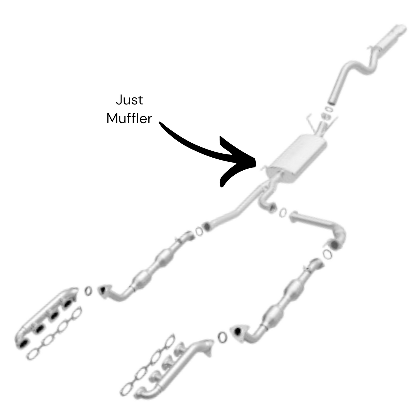 Lexus LX470 4.7L 1998-2002 Muffler