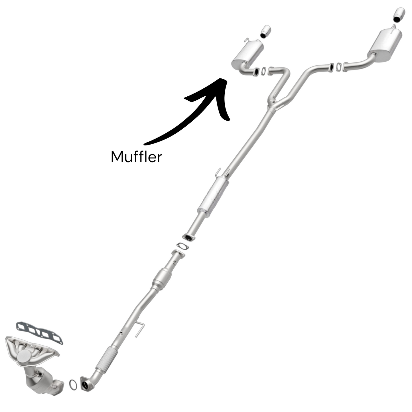 Nissan Altima 2.5L & 3.5L 2009-2018 Muffler (Read Description Below)