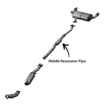Mitsubishi Lancer 2.0L (2008-2015) (Turbo) Middle Resonator Pipe