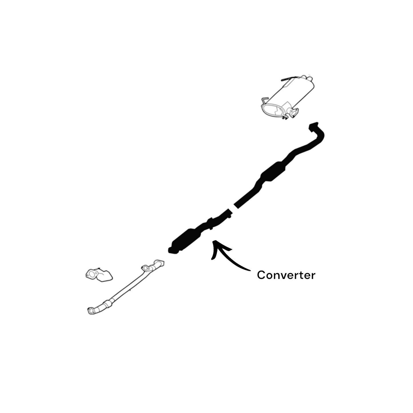 Mitsubishi Outlander 3.0L (2008-2011) Converter (AWD) (Japan Built)