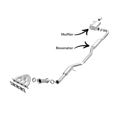 Mitsubishi Outlander 2.4L (2008-2010) AWD Resonator and Muffler (Japan built)