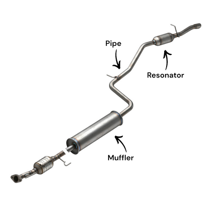 Mitsubishi Mirage 1.2L (2017-2020) Muffler with Resonator