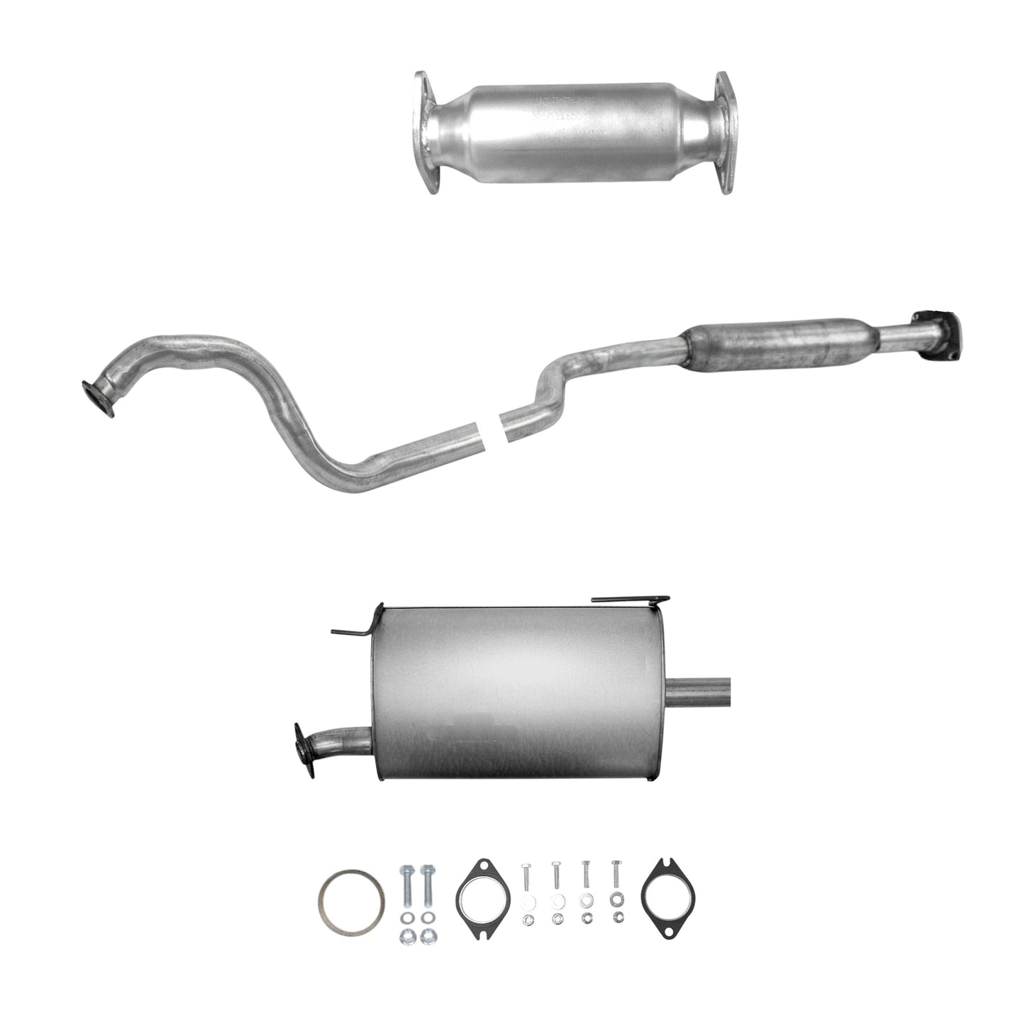 Nissan Sentra 1.8L (2000-2001) Catalytic Converter, Resonator and Muffler