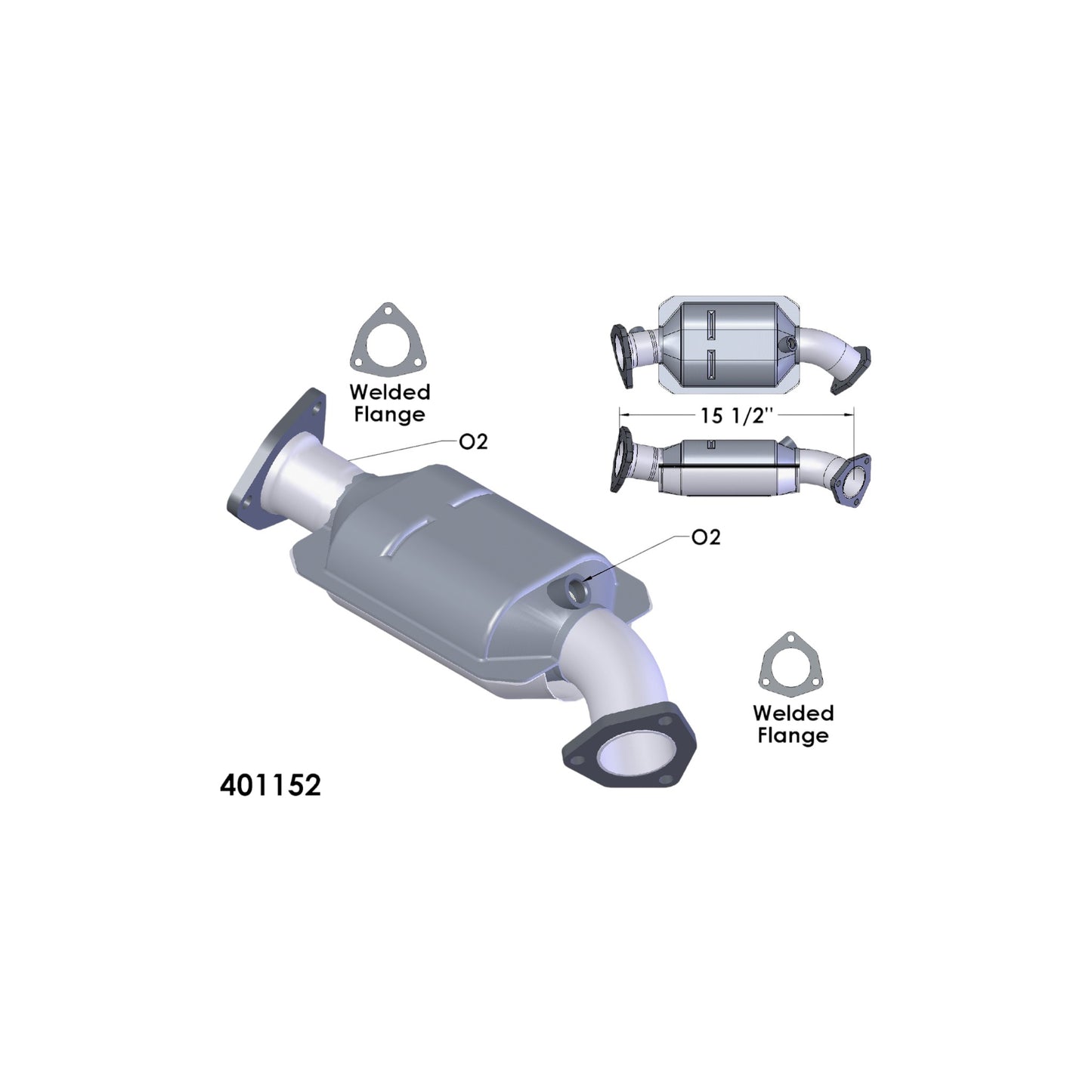 Audi A4 1.8L Turbocharged FWD 1997-2006 Catalytic Converter