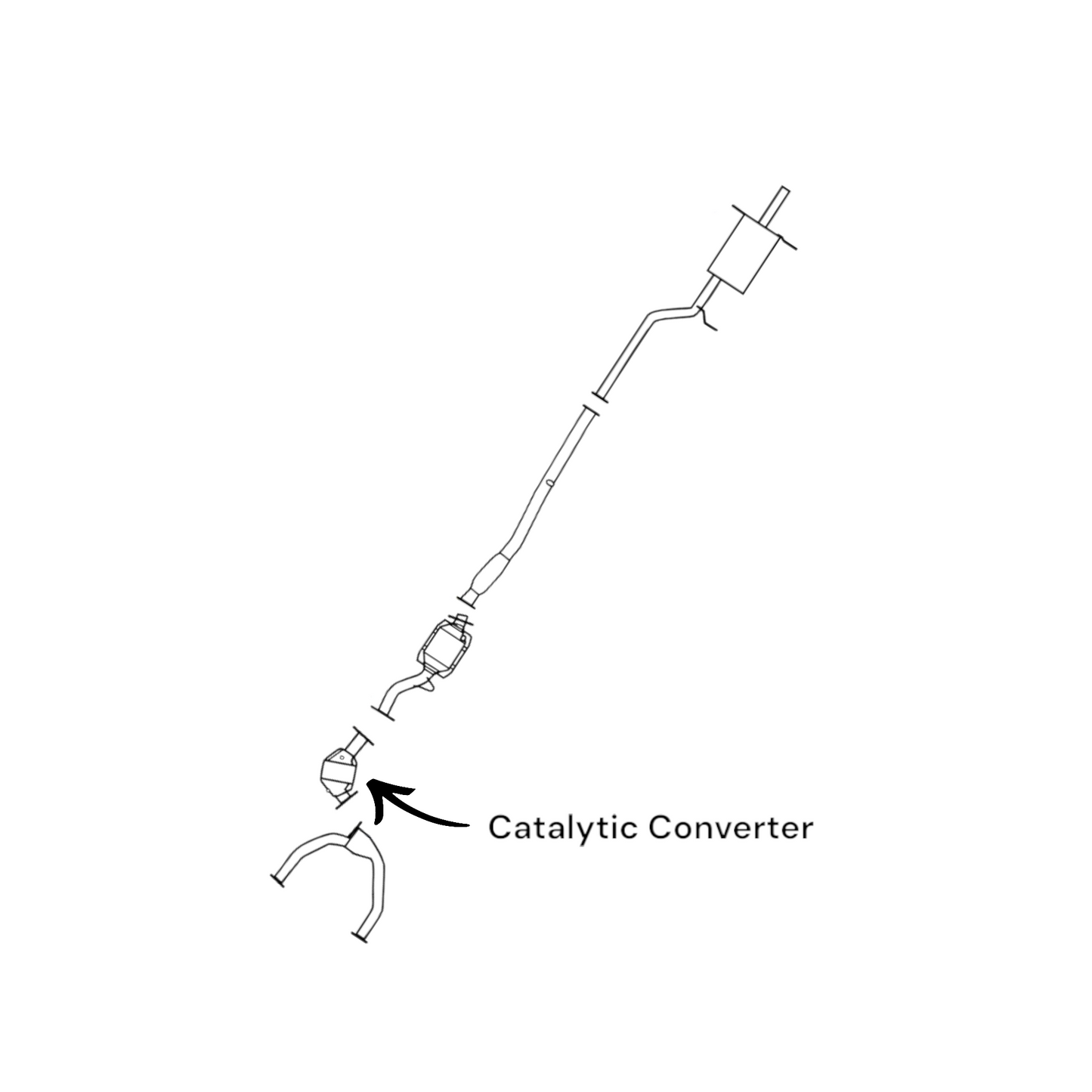 Subaru Impreza 1.8L (1993-1997) Front Catalytic Converter