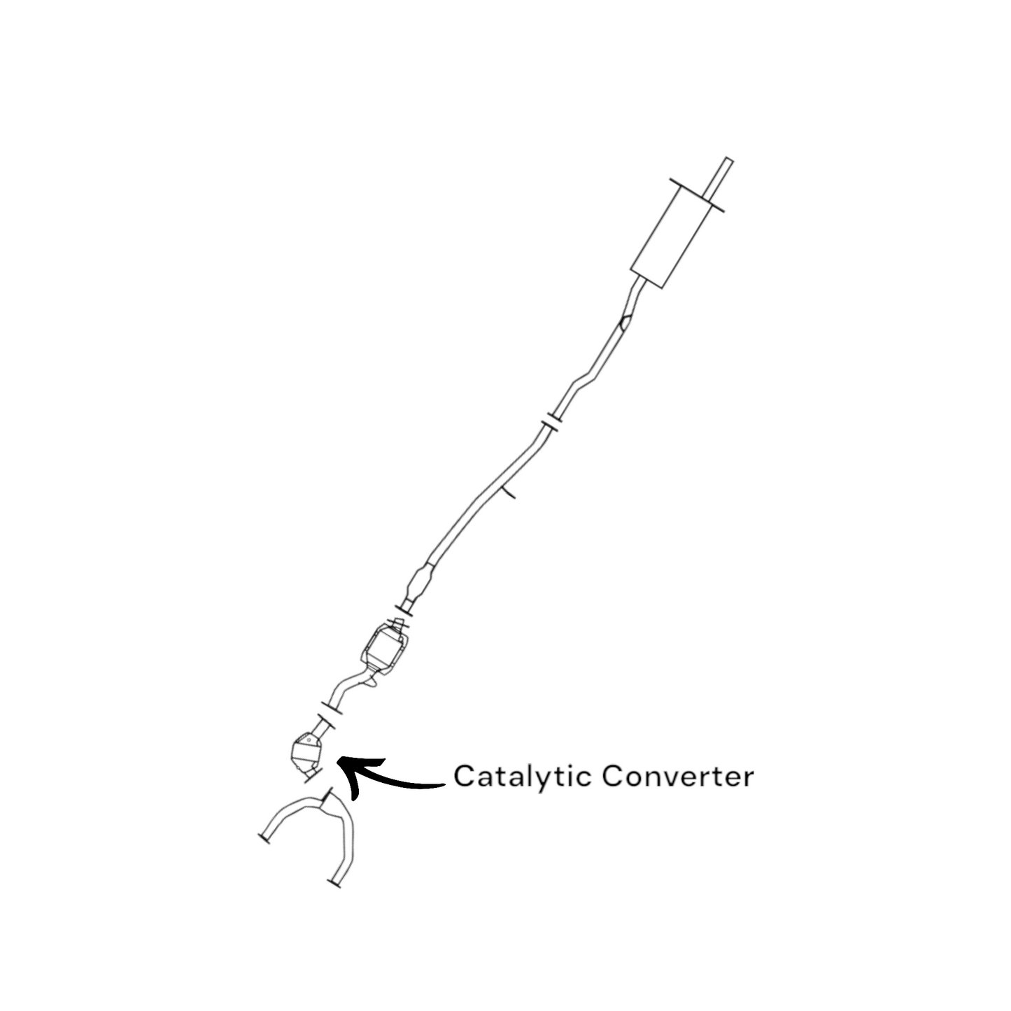 Subaru Legacy 2.2L (1995-1999) Front Catalytic Converter