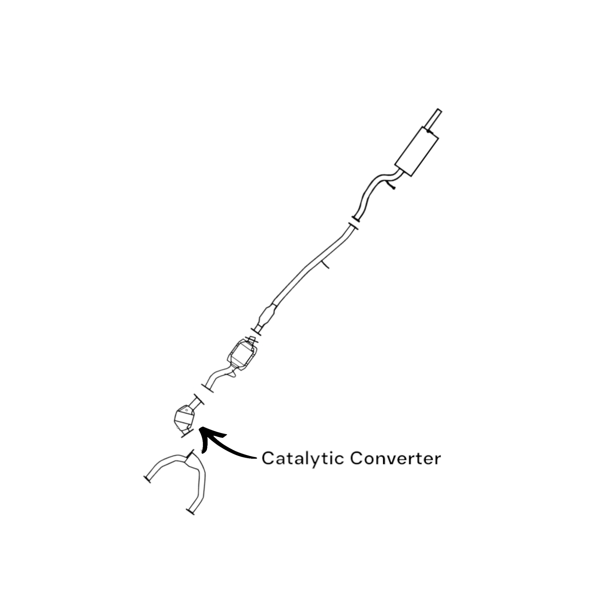 Subaru Legacy 2.5L (1996-2001) Front Catalytic Converter