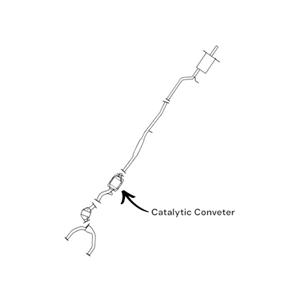 Subaru Impreza 2.2L (1995-2001) Rear Catalytic Converter
