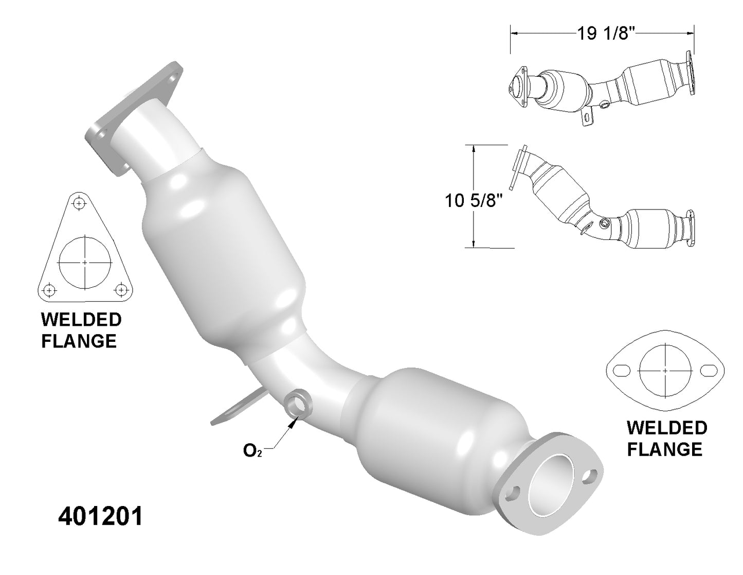 Nissan 350Z 3.5L RWD 2003-2006 Catalytic Converter, Flex Y-Pipe, Resonator and Muffler