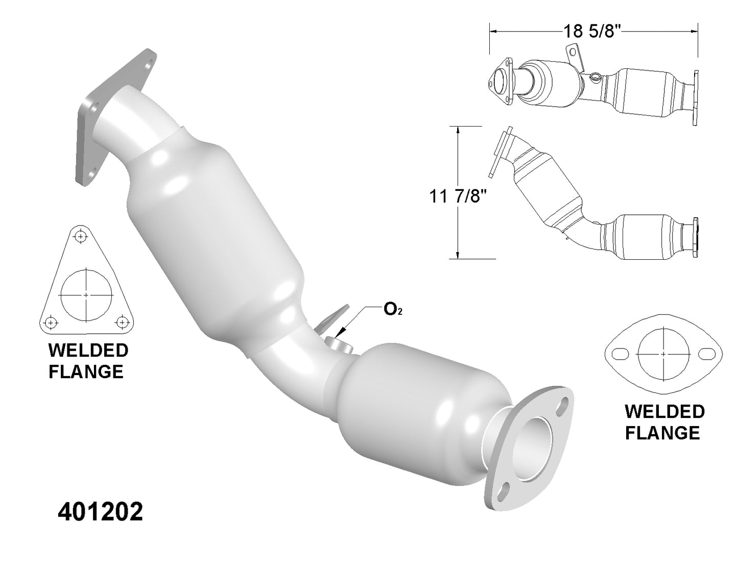 Nissan 350Z 3.5L RWD 2003-2006 Catalytic Converter, Flex Y-Pipe, Resonator and Muffler