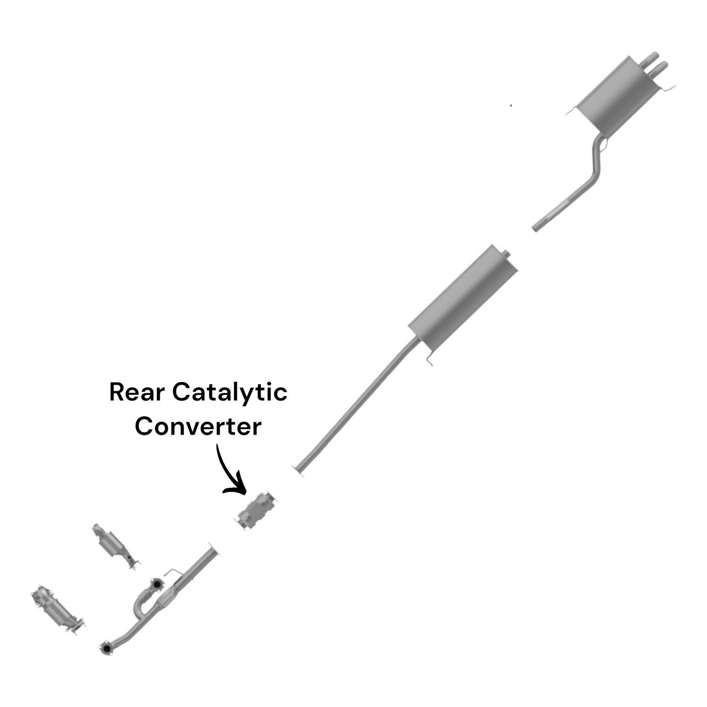 Acura MDX 3.5L (2003-2006) Rear Catalytic Converter