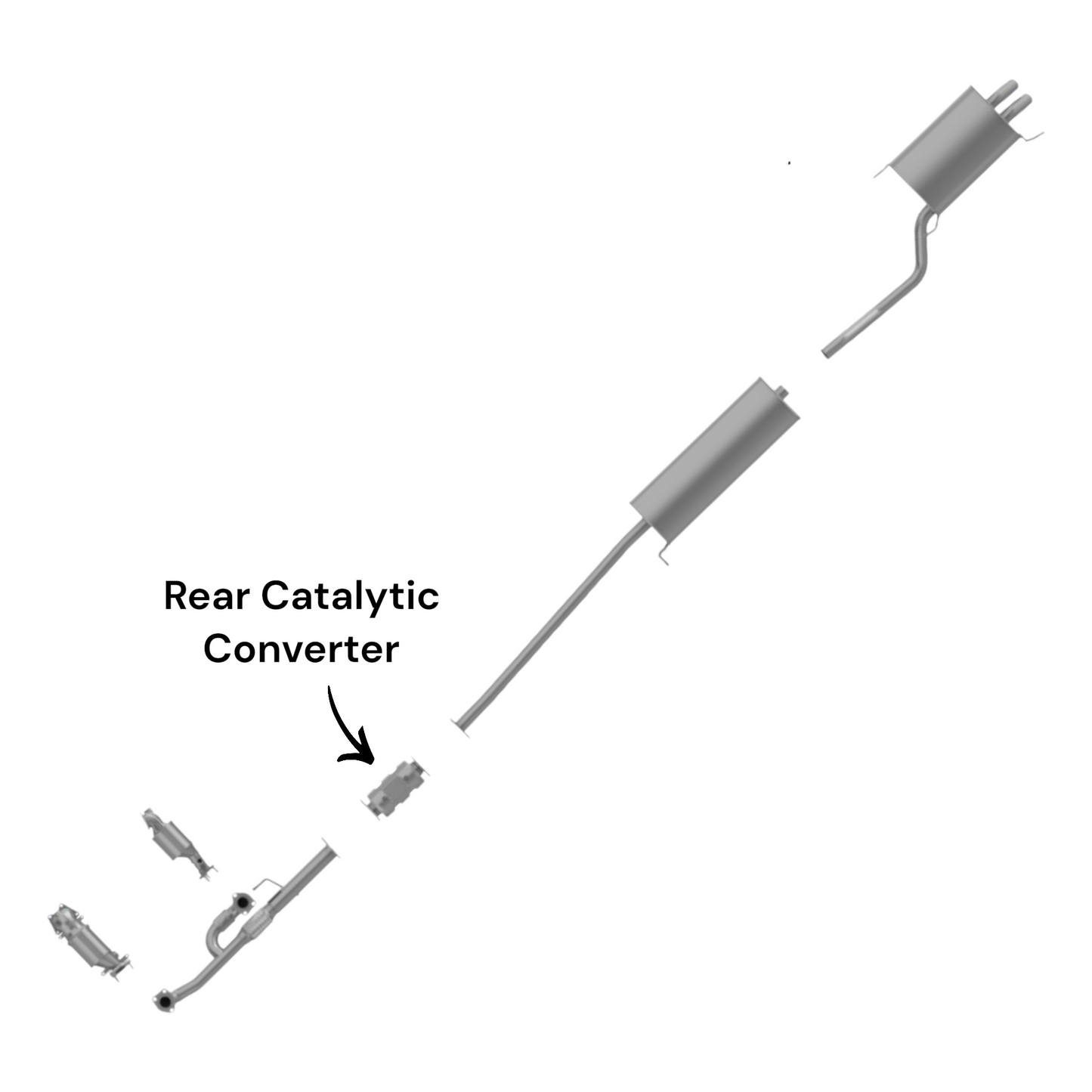 Honda Pilot 3.5L (2005-2008) Rear Catalytic Converter
